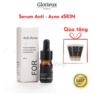 Serum Anti-Acne 5ml 4skin đánh bay mụn, làm sáng da, mờ thâm và se khít lỗ chân lông cho da căng bóng