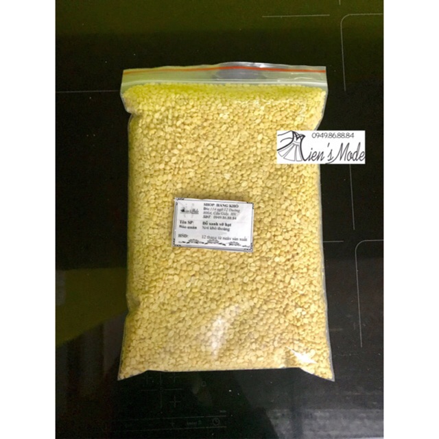 1kg  Đỗ xanh ( đỗ mộc) tách vỏ ngon bở