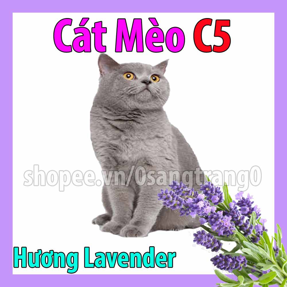 10kg Cát Mèo C5 Khữ Khuẩn Vón Cục Tốt Có Hạt Khữ Mùi