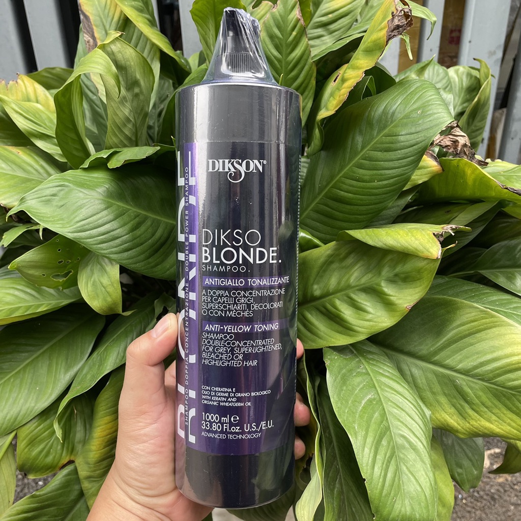 Dầu gội tím khử ánh vàng DIKSON ANTI - YELLOW TONNING Dikso Blonde Shampoo 1000ml