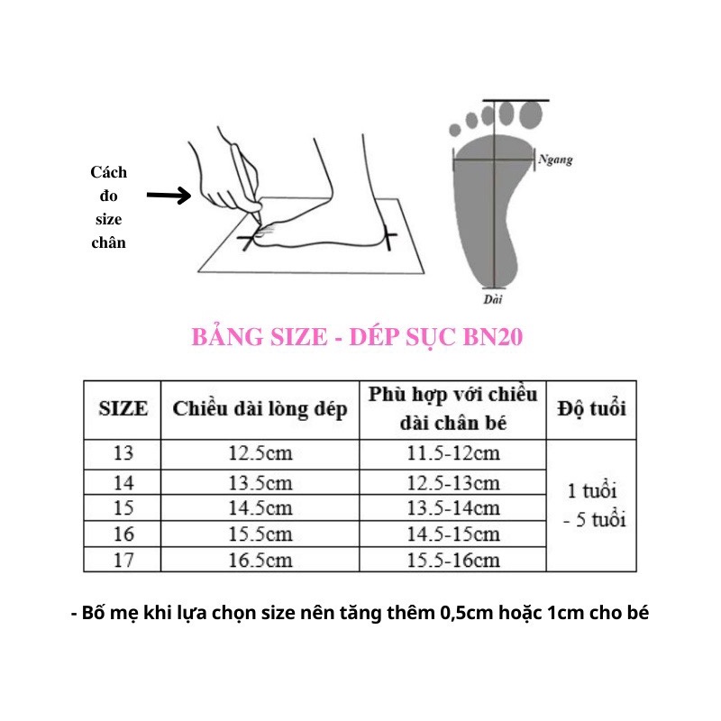 [RẺ VÔ ĐỊCH] Dép sục cross chống trượt trẻ em phong cách Hàn Quốc đáng yêu