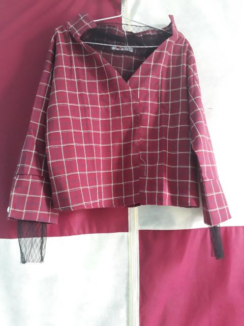 [có sẵn]Sơmi trễ vai kèm áo lưới_ULZZ9 | BigBuy360 - bigbuy360.vn