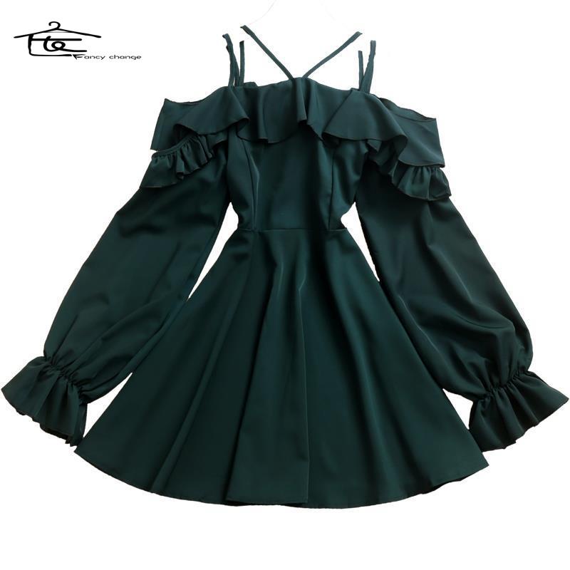 Đầm Tay Phồng Khoét Vai Phong Cách Hàn Quốc Mẫu Mới 2022 Thời Trang Dành Cho Nữ