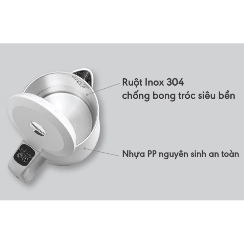 Ấm siêu tốc Goldsun GKT2642 ấm đun 1.7L lớp trong bình đun nước bằng inox chịu nhiệt tự động ngắt khi nước sôi cạn nước