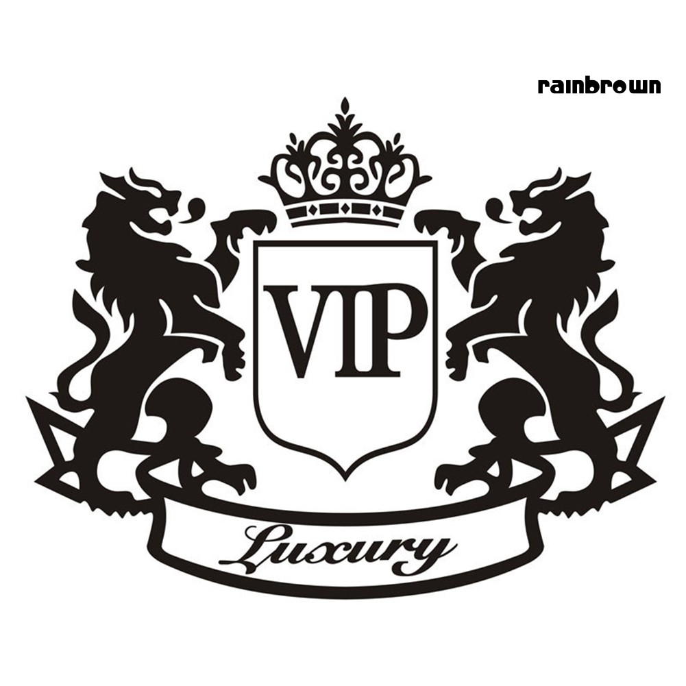 Miếng Dán Trang Trí Xe Hơi Hình Sư Tử Vip