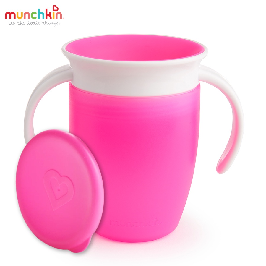 Cốc Tập Uống 360 Độ Chống Đổ Munchkin Cho Bé - Cốc Có Nắp ( 207ML )
