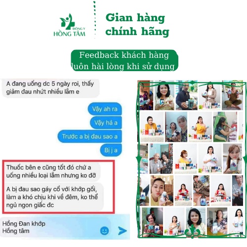 Hồng Đan Khớp - Đông Y Hồng Tâm giúp đau nhức xương khớp (300-400 viên)