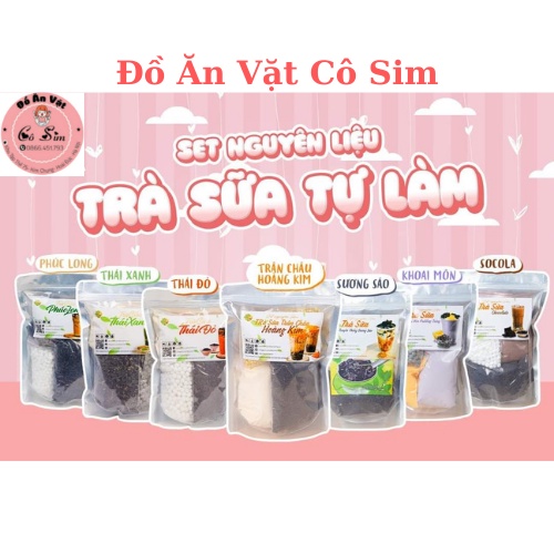 [Sale Giải Nhiệt] Set Tự Làm Trà Sữa Và Các Loại Chè Ăn Mùa Hè Đảm Bảo An Toàn Vệ Sinh Và Siêu Tiết Kiệm (30-35 Ly)