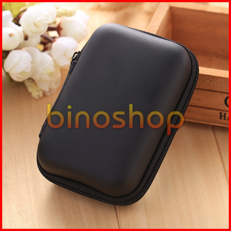Hộp đựng tai nghe dây sạc usb đa năng hình chữ nhật 120x80mm