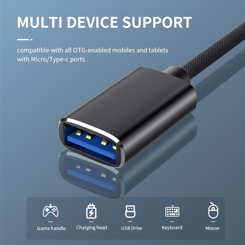 Cáp Chuyển Đổi 2 Trong 1 USB 3.0 Type C Micro USB Sang USB 3.0 Cho MacBook U Disk