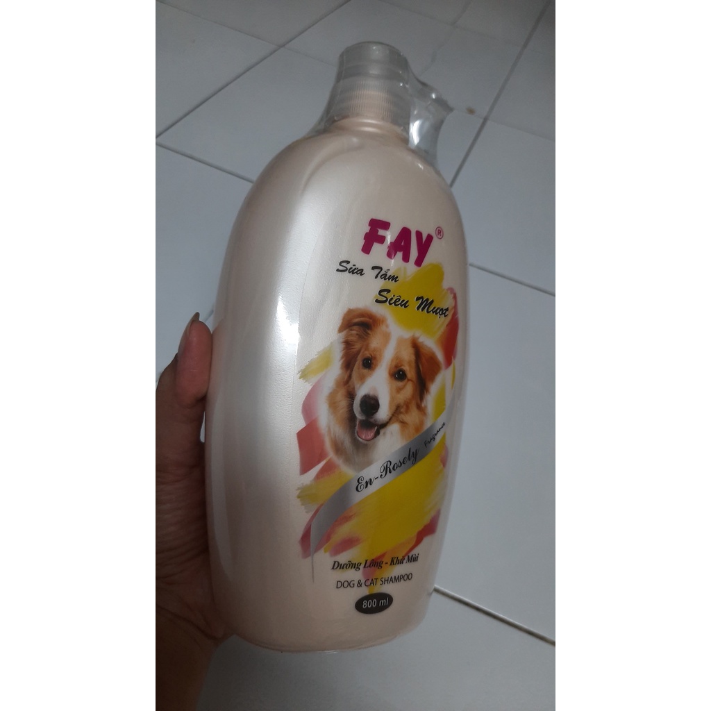 Sữa tắm chó mèo Fay siêu mượt En-Rosely 800ml
