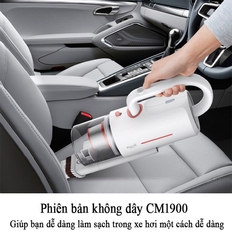 [Mã ELHAMS5 giảm 6% đơn 300K] Máy Hút Bụi Cầm Tay Không Dây Diệt Khuẩn DEERMA CM1900