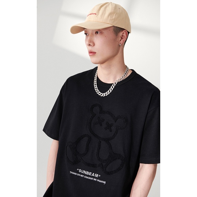 Áo thun tay lỡ MEANSTORE phông cotton Unisex nam nữ tee oversize form rộng pull Ulzzang vải mát - H1583 sunbeam