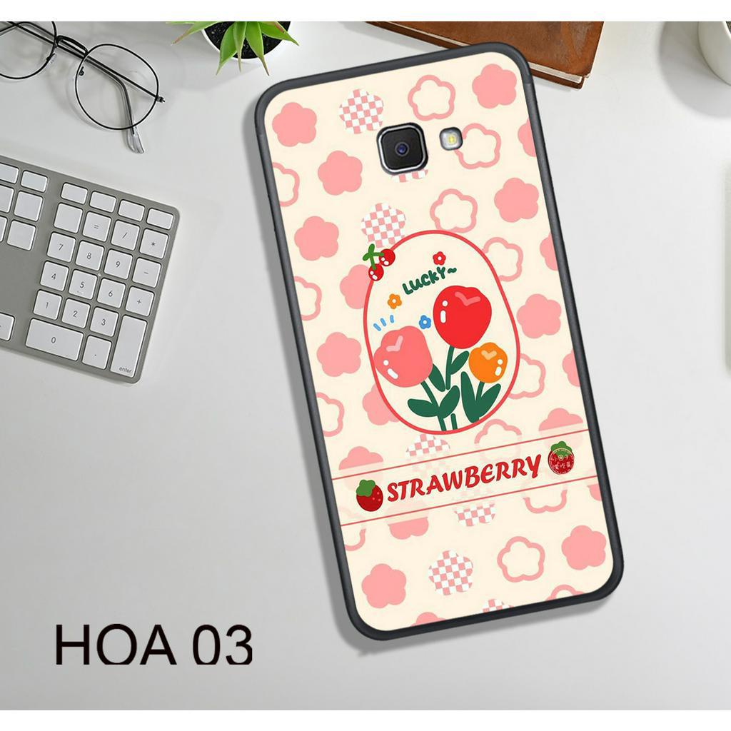 Ốp Lưng  Samsung  J3 Pro - J4 Plus - J7 Pro - J7 Plus - J5 Prime - J7 Prime, In Hình HOA, Màu Sắc Bắt Mắt.