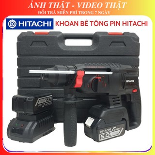 KHOAN BÊ TÔNG HITACHI BẰNG PIN KHÔNG CHỔI THAN [Hàng Cao Cấp]