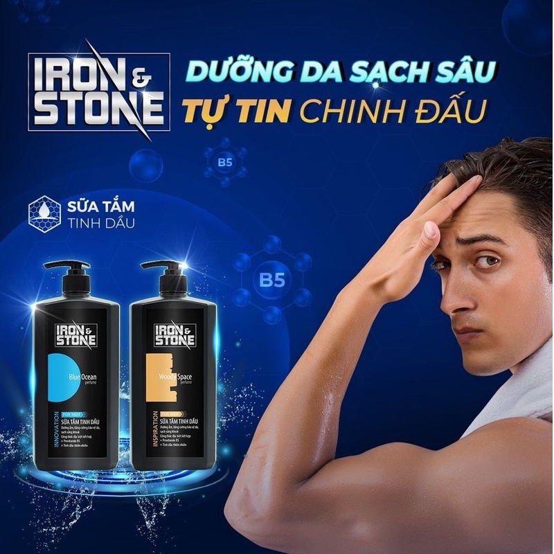 HCM - Chai Sữa Tắm Tinh dầu Blue Ocean For Men 180g/chai