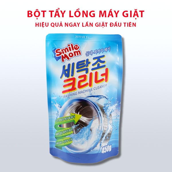 Bột tẩy lồng vệ sinh máy giặt Smile Mom Sandokkaebi NPP chính hãng G20SHOP