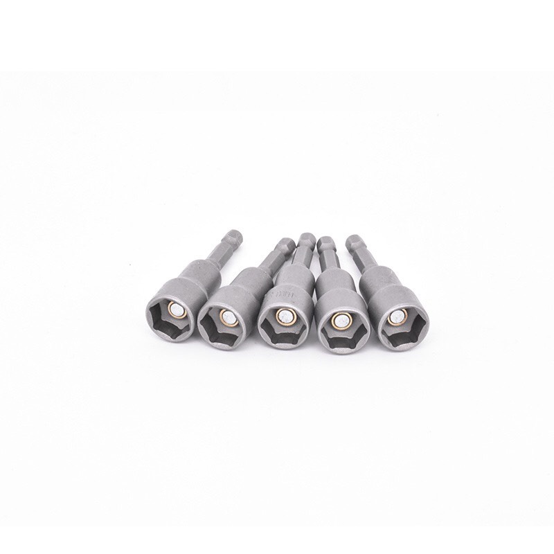 Đầu chụp,đầu bắn bu lông đủ cỡ từ 5mm đến 19mm có nam châm hút . Dài 65mm