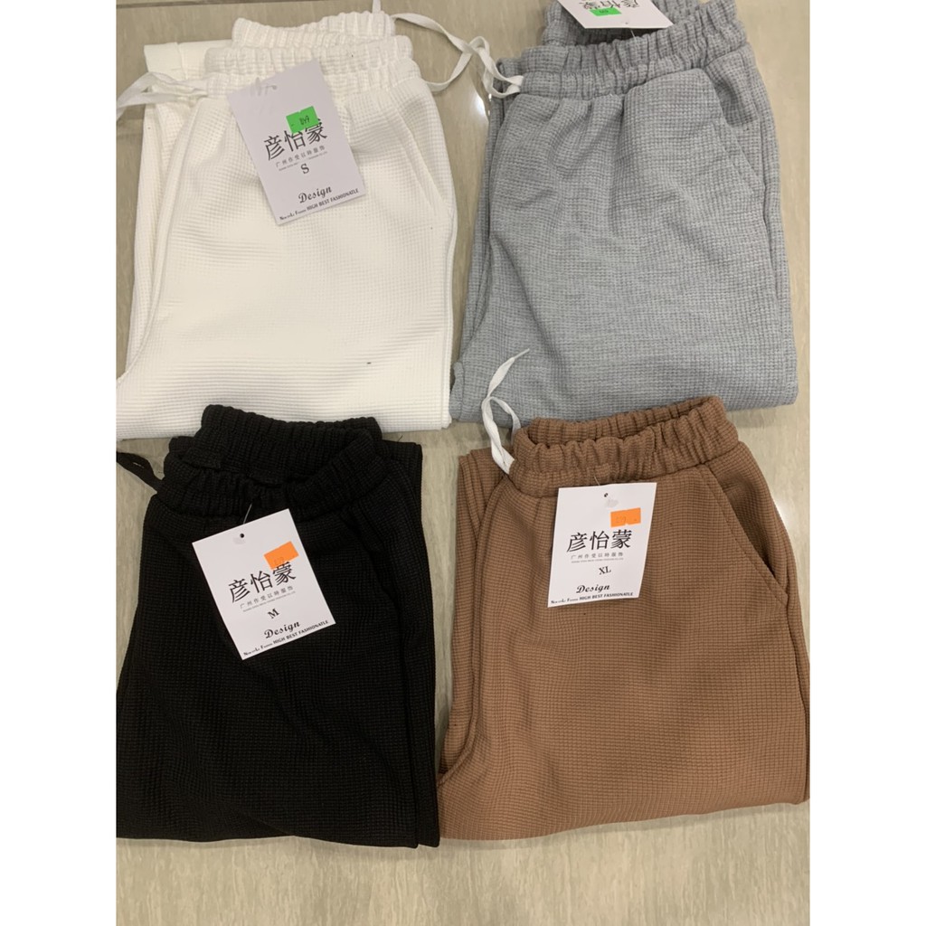 Quần Jogger Nữ Chất Nỉ Tổ Ong dày ấm 4 màu m899 | BigBuy360 - bigbuy360.vn