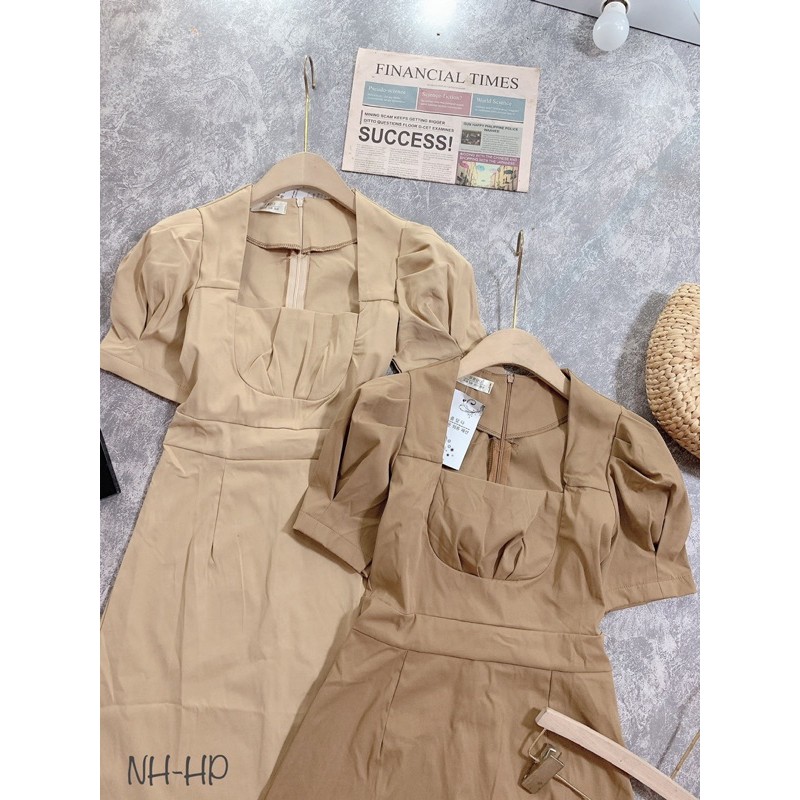 VÁY CỔ U TAY BỒNG DÁNG A | BigBuy360 - bigbuy360.vn