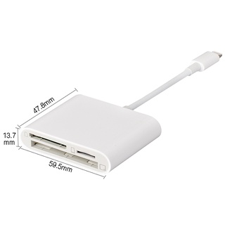 Đầu đọc thẻ 3 in 1 TF, SD, CF cho Iphone, Ipad