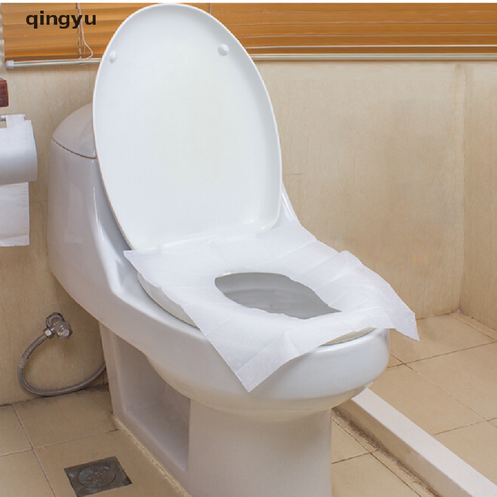 Set 1 Gói 10 Miếng Giấy Lót Bồn Cầu Dùng 1 Lần An Toàn Cho Sức Khỏe