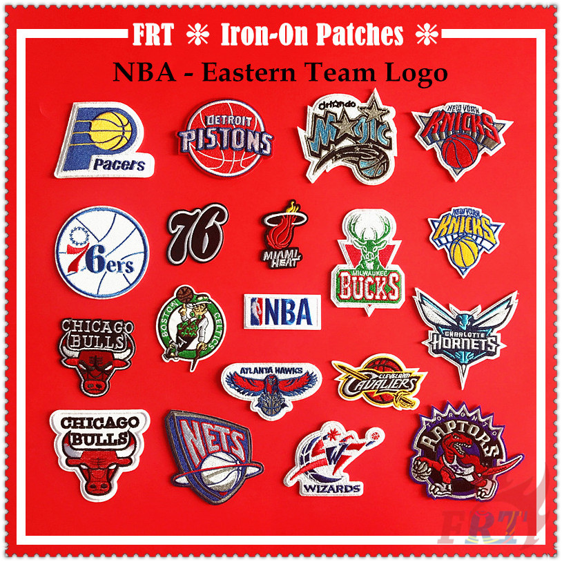 Sticker Ủi Thêu Logo Đội Bóng Rổ Nba