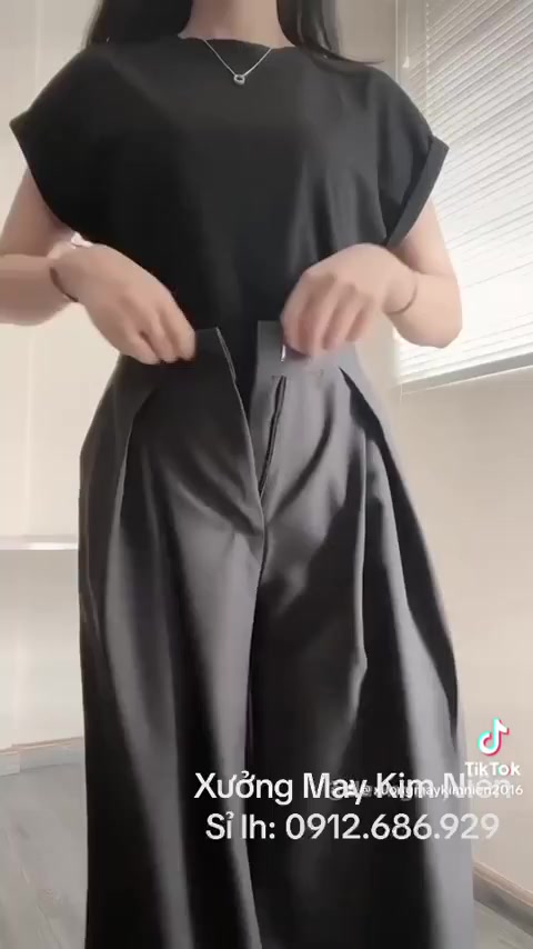 Quần Ống Rộng Ly Gấp Che Khuyết Điểm Hottrend vải RU.BY hàng đẹp | BigBuy360 - bigbuy360.vn