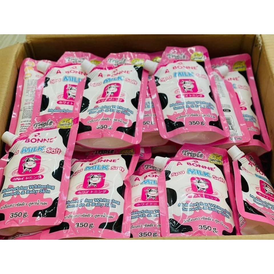 Muối tắm sữa bò tẩy tế bào chết A Bonne Spa Milk Salt 350g Thái Lan ( Hàng Công Ty Có Tem Phụ ) GentsOfficialStore | BigBuy360 - bigbuy360.vn