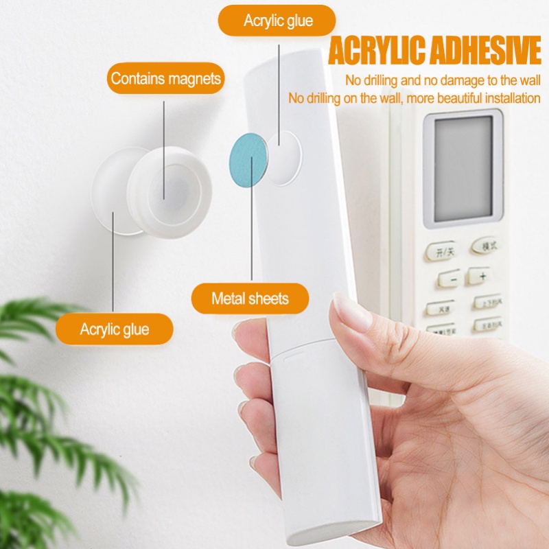 1 Bộ Giá Đỡ Nam Châm Hít Tường Chống Mất Cho Tủ Lạnh Điều Khiển Từ Xa