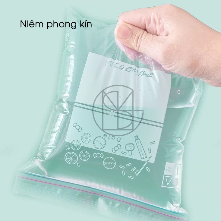 Túi Niêm Phong Bảo Quản Thực Phẩm, túi bọc thực phẩm, chất liệu PE Silicon, hộp nhiều túi siêu tiết kiệm
