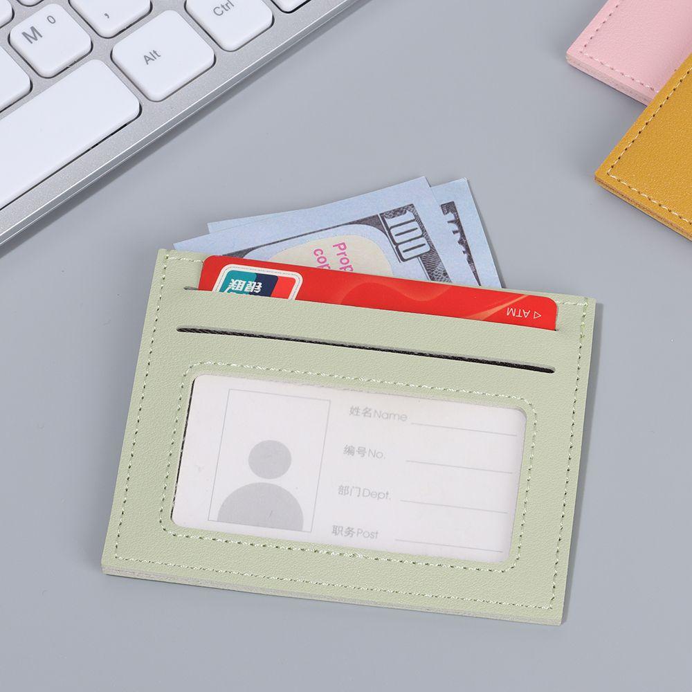FOREVER Fashion Card Holder ID Cards Wallet Bag Coin Pouch Case Men Women Bank Credit Card Slim PU Leather Business Card Wallet/Multicolor