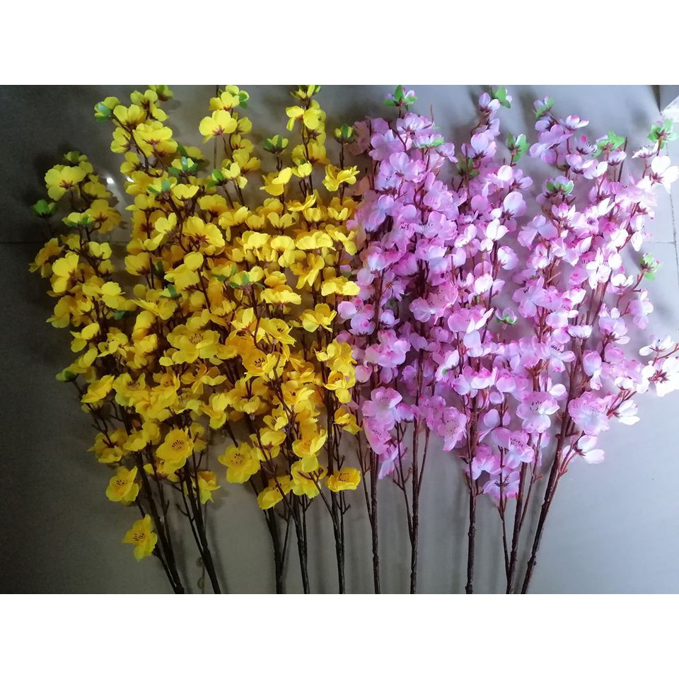 Cành hoa mai giả