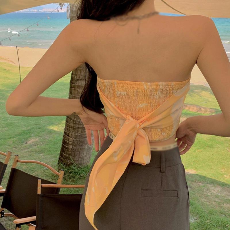 [Mã FAMAYWA giảm 10K đơn 50K] Áo Ống In Họa Tiết Cách Điệu Phong Cách Hàn Quốc Dành Cho Nữ | BigBuy360 - bigbuy360.vn