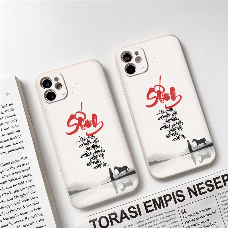 Ốp lưng Iphone 11 con người và chú ngựa với tiêu đề sống 13promax 11 promax 12 pro max 6 6plus 7 plus 8 x xr xsmax