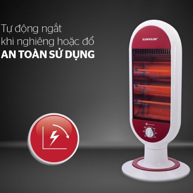 Sưởi điện 3 bóng hồng ngoại SUNHOUSE SHD7022