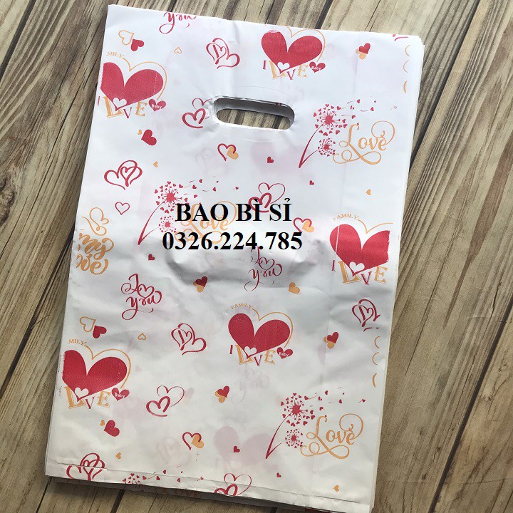 túi xốp hột xoài in hình (Túi nilon xốp gói hàng, đựng hàng)