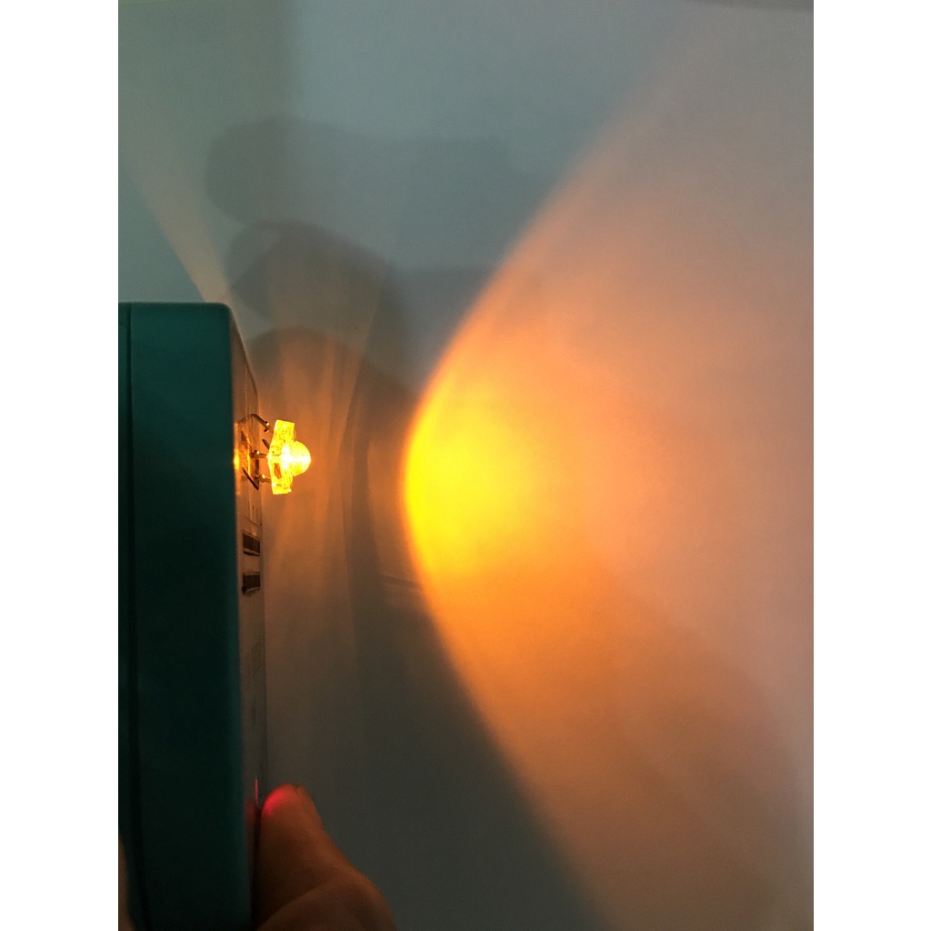 Led High Flux vuông 4 chân đầu bóng 5mm siêu sáng