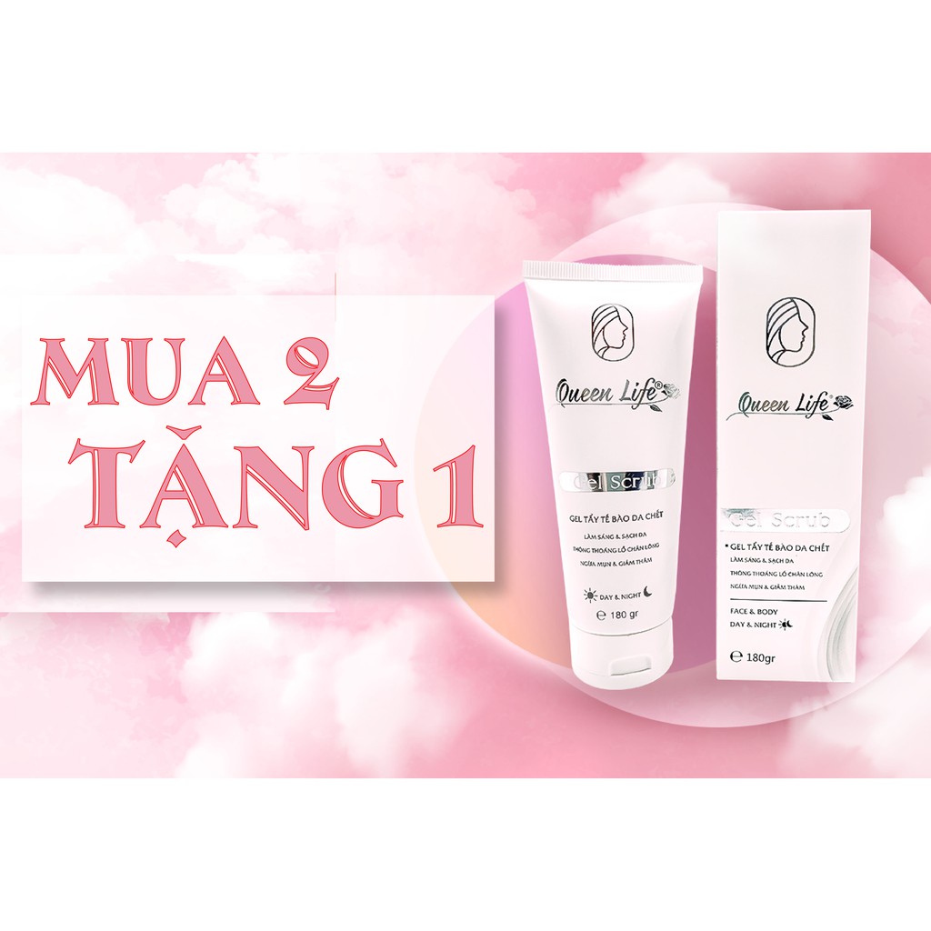 Tẩy Tế Bào Chết Queen Life thông thoáng lỗ chân lông, ngăn ngừa mụn, mờ thâm