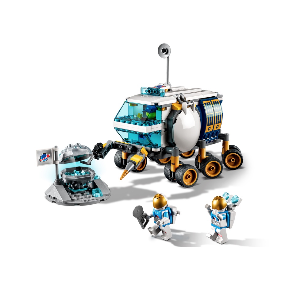Lego HaHa - Lego City - Xe Thám Hiểm NASA Mặt Trăng - 60348