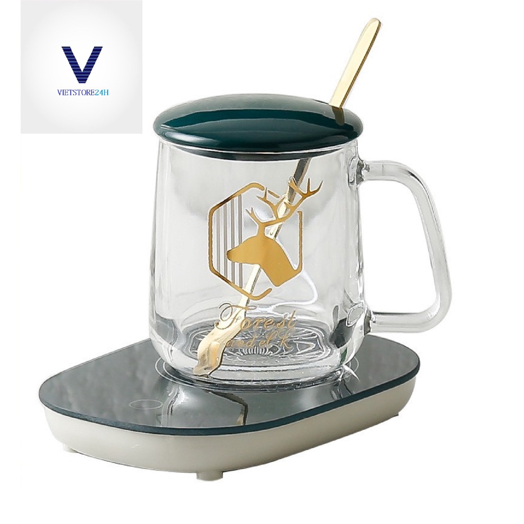 Cốc chưng yến -Hâm nóng COFFEE -nguồn 220V - FULL BOX