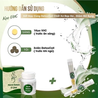 Combo kẹo VIT C và DETOX( tặng nạ)
