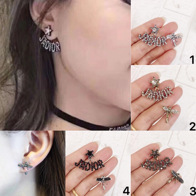 *khuyên tai hình chữ cá tính,sang chảnh(KHUYENNDE2)