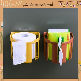 Rỏ Đựng Giấy Vệ Sinh đựng xà phòng dầu gội nhà tắm Dán Tường Bằng nhựa