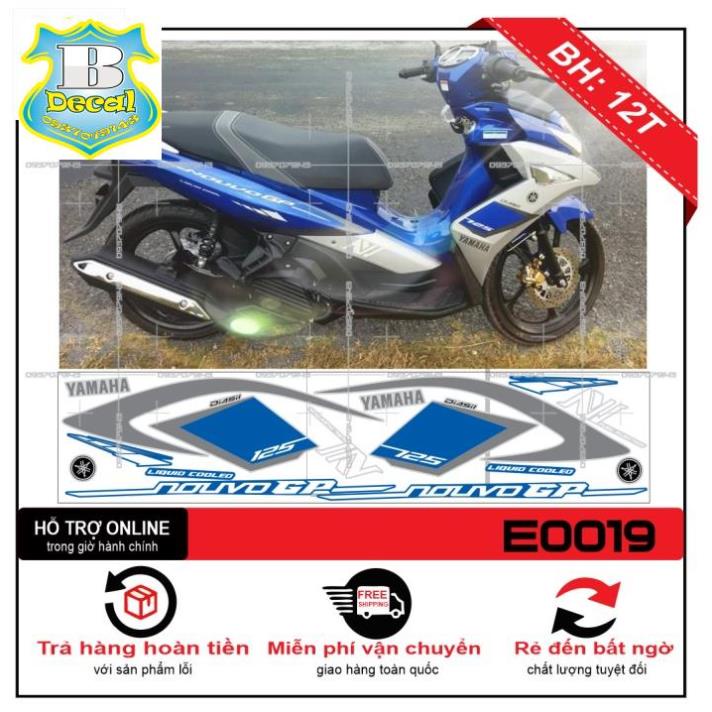 Tem NOUVO 6 ZIN TRẮNG XANH GP