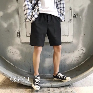 QS011 - QUẦN SHORT THUN TRƠN TÚI TRƯỚC 1 VN CLO