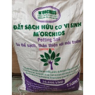 ĐẤT SẠCH HỮU CƠ VI SINH M'ORCHIDS 10kg