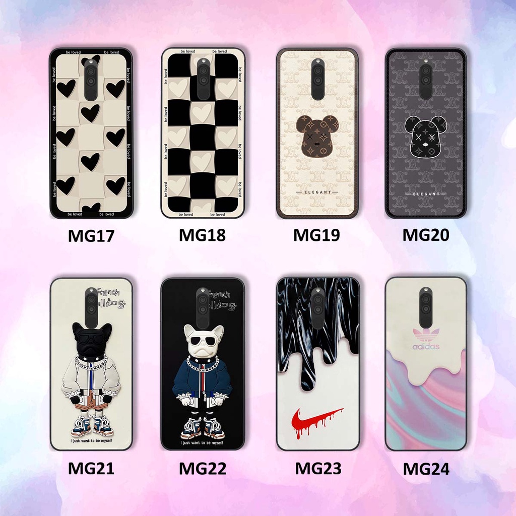 Ốp Xiaomi Redmi 8 trái tim, thời trang, thể thao, ốp viền dẻo đẹp