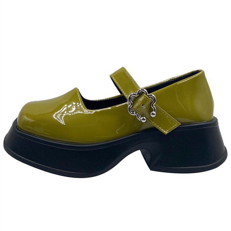 Giày Ielgy Mary Jane JK đế dày màu trơn thời trang cho nữ