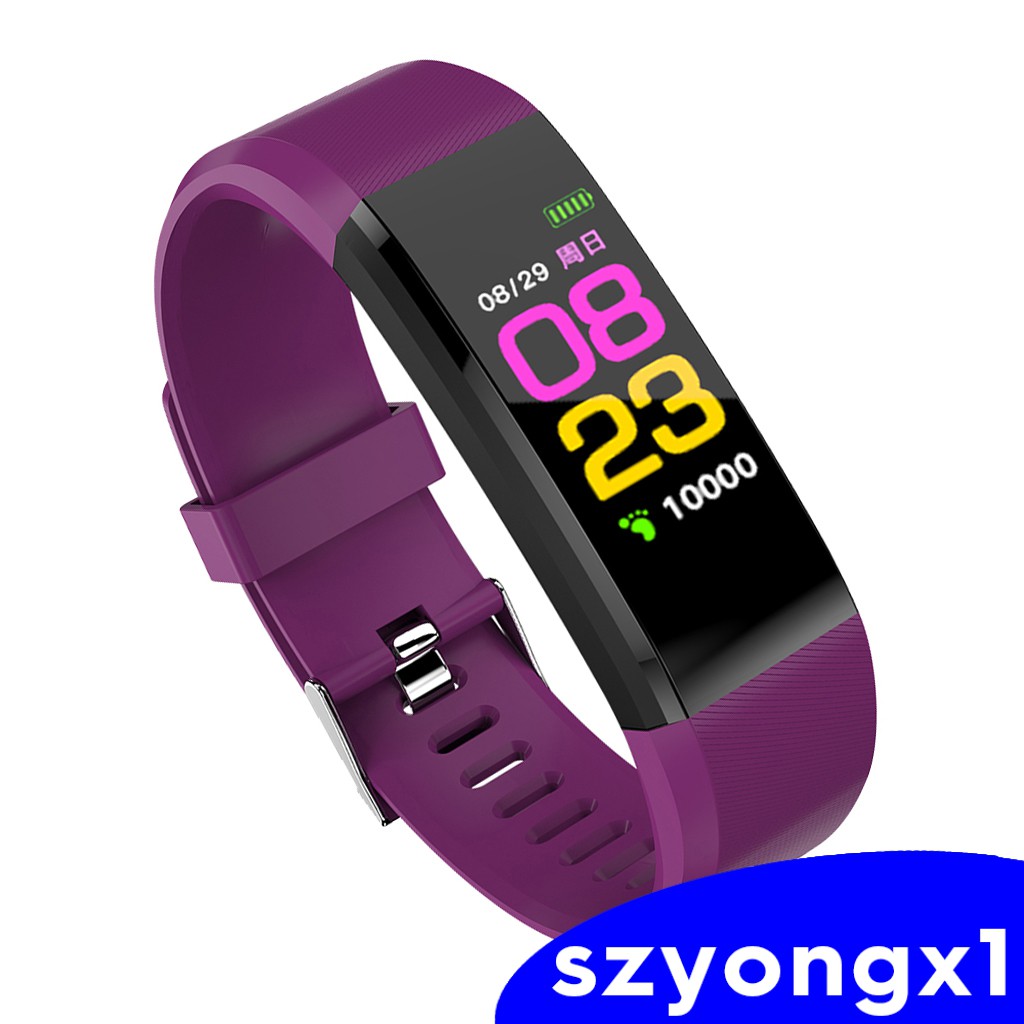 Best sale  115 Plus Smart Watch Bracelet Fitness Tracker Heart Rate Monitor